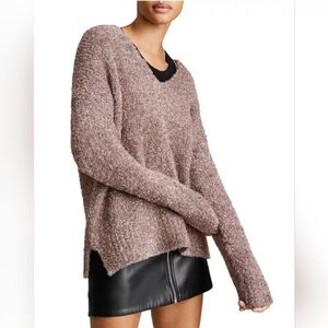 ALLSAINTS Sparkle V-Neck Jumper Sweater Small